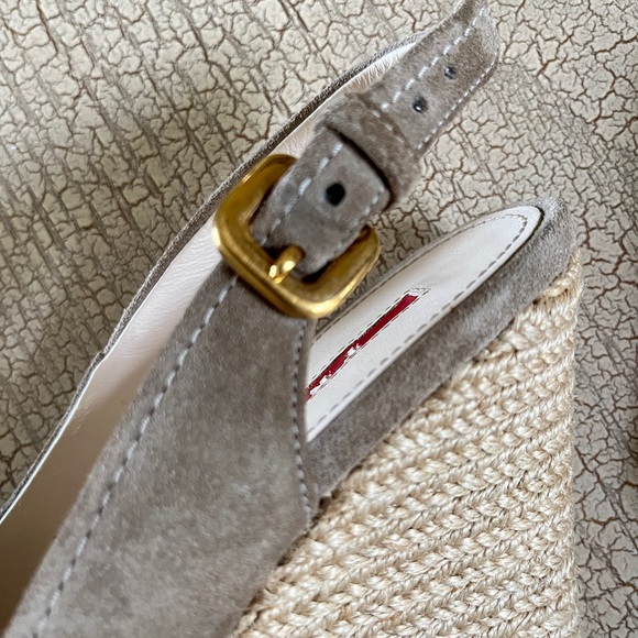 Prada Espadrille wedge sandals - Picture 9 of 10